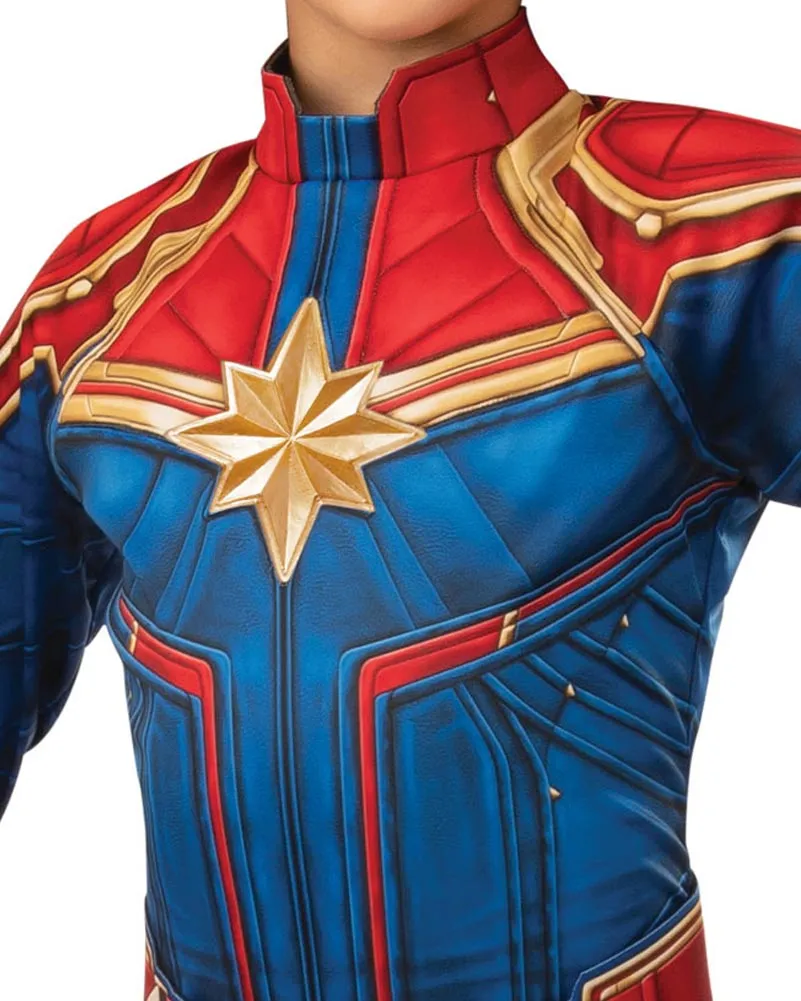 Captain Marvel Hero Suit Deluxe Girls Costume
