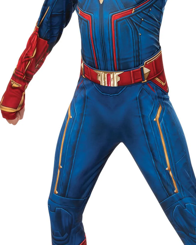 Captain Marvel Hero Suit Deluxe Girls Costume