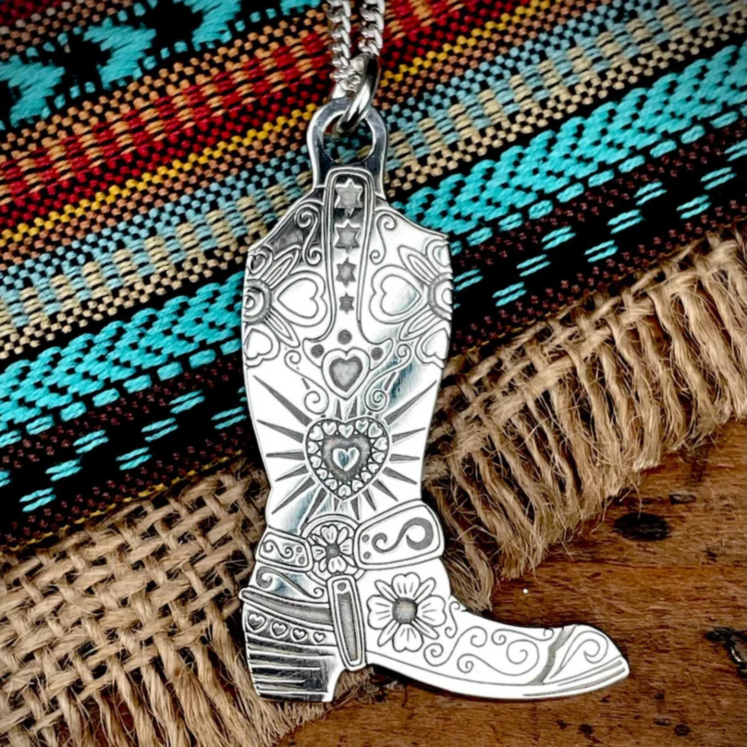 Carter Gore Cowboy Boot Pendant Necklace