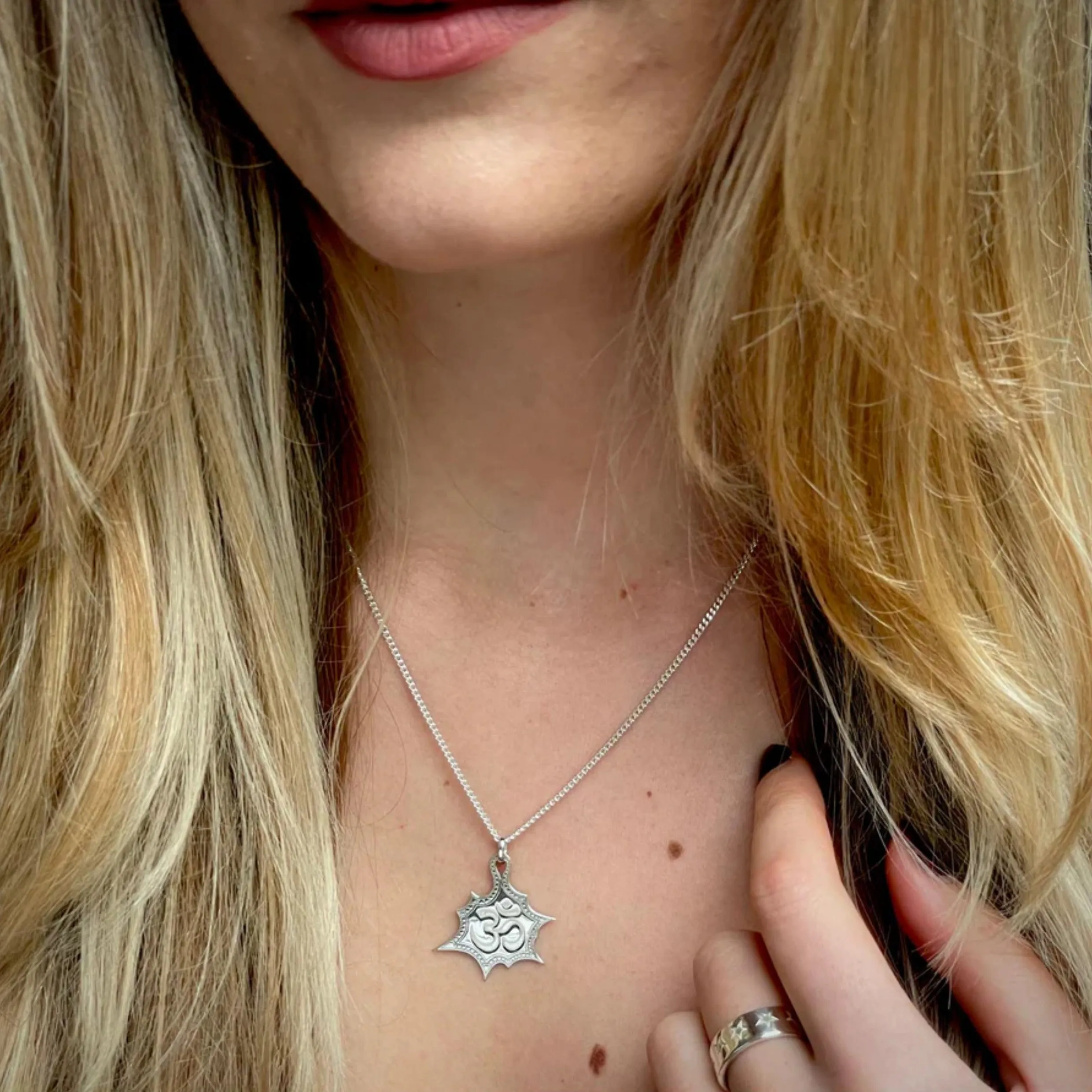 Carter Gore Pow Om Pendant Necklace