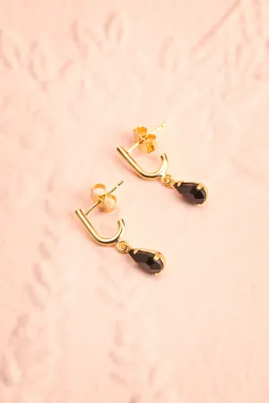 Charline Onyx | Pendant Earrings