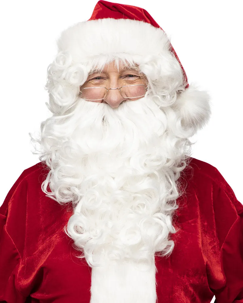 Christmas Santa Deluxe Wig and Beard Set