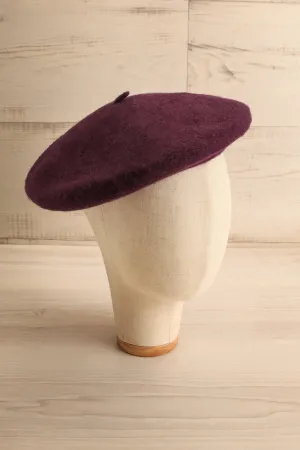 Ciel D'Hiver Purple | Wool Beret