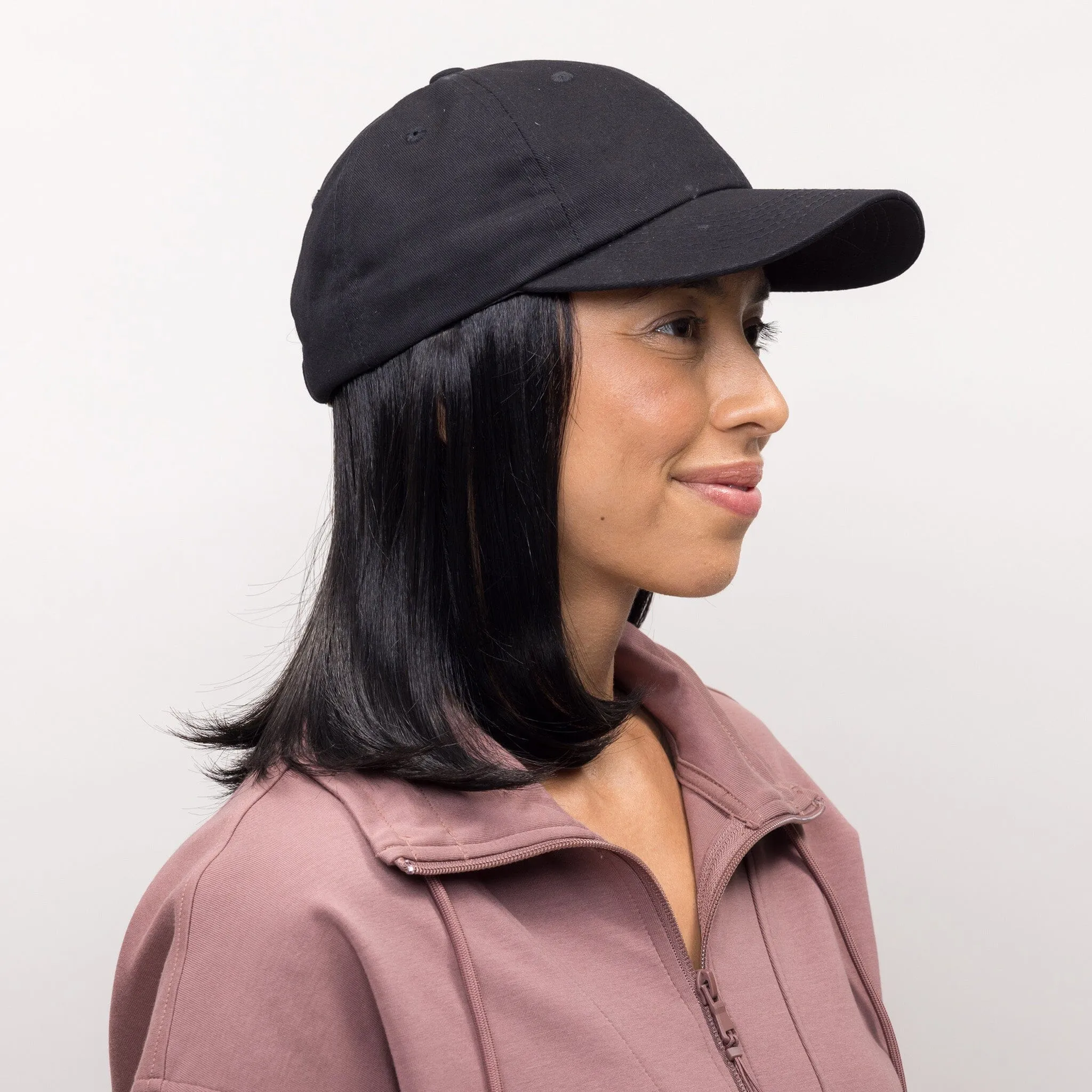 Classic Wig with Black Hat