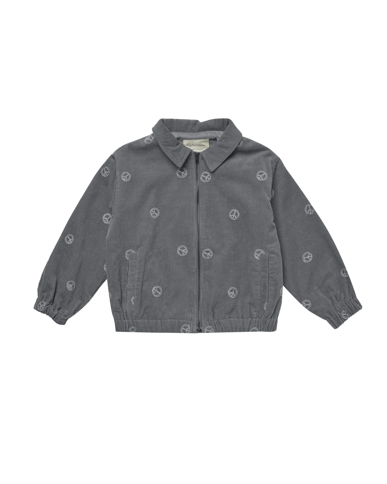 cord bomber || peace embroidery