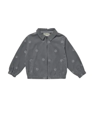 cord bomber || peace embroidery