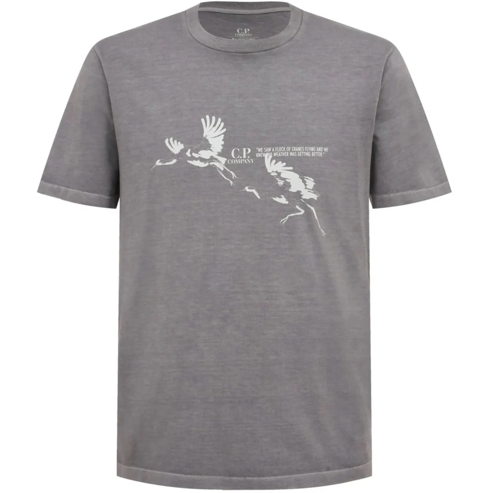 CP Company Grey Logo T-Shirt