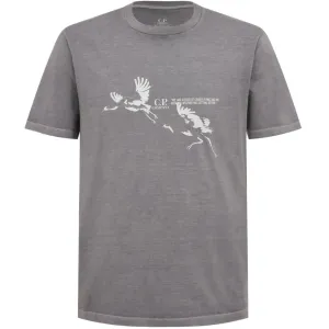 CP Company Grey Logo T-Shirt