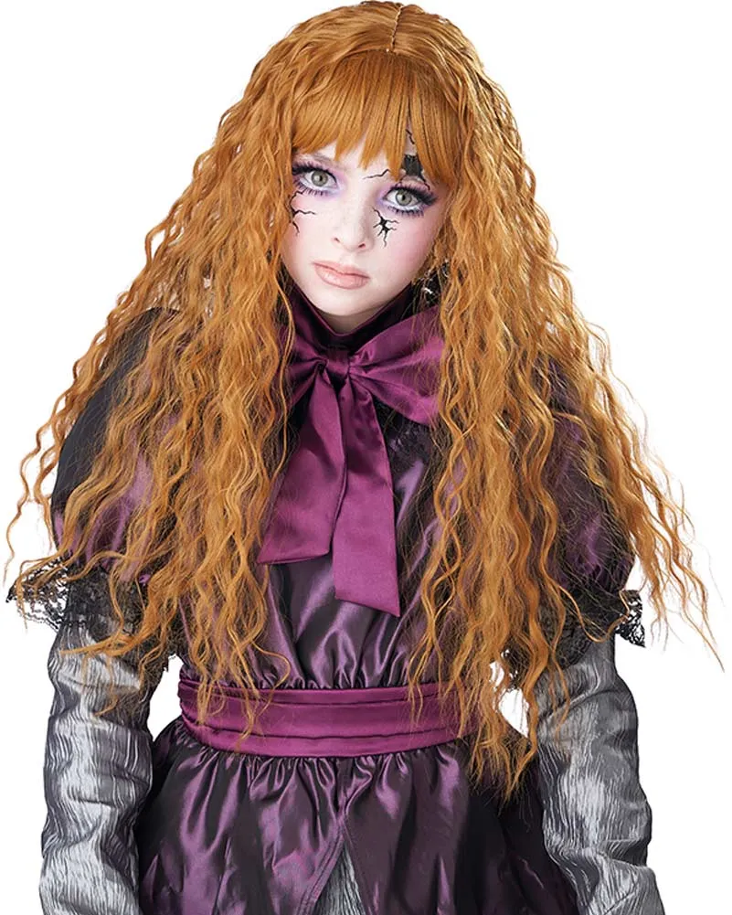 Creepy Doll Long Strawberry Blonde Wig