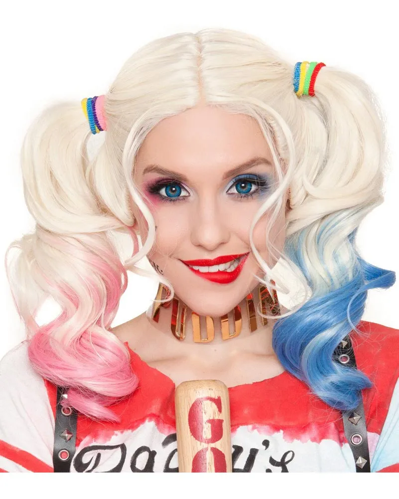 Daddys Lil Monster Premium Platinum Blonde Pigtails Wig