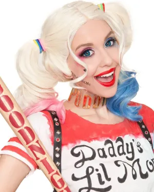Daddys Lil Monster Premium Platinum Blonde Pigtails Wig