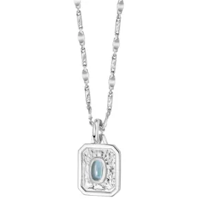 Daisy London DECEMBER BLUE TOPAZ BIRTHSTONE NECKLACE Sterling Silver BS12_SLV