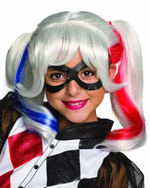 DC Super Hero Girls Harley Quinn Kids Wig