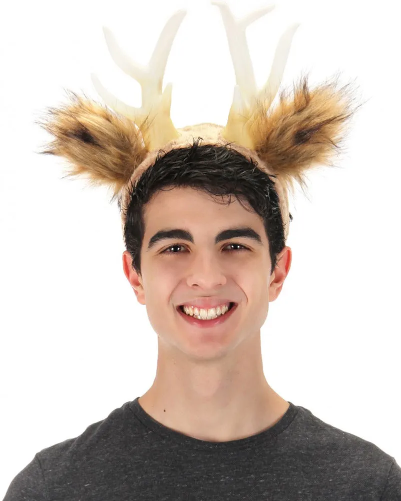 Deer Antlers with Ears Deluxe Headband