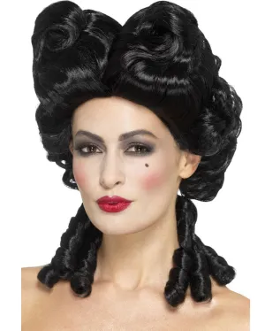 Deluxe Baroque Black Wig