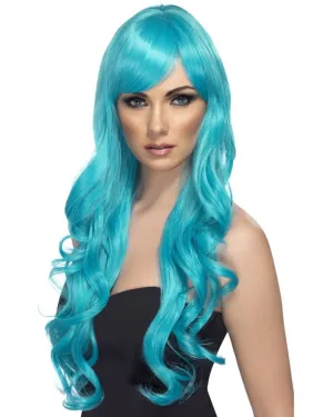 Desire Long Wavy Aqua Wig