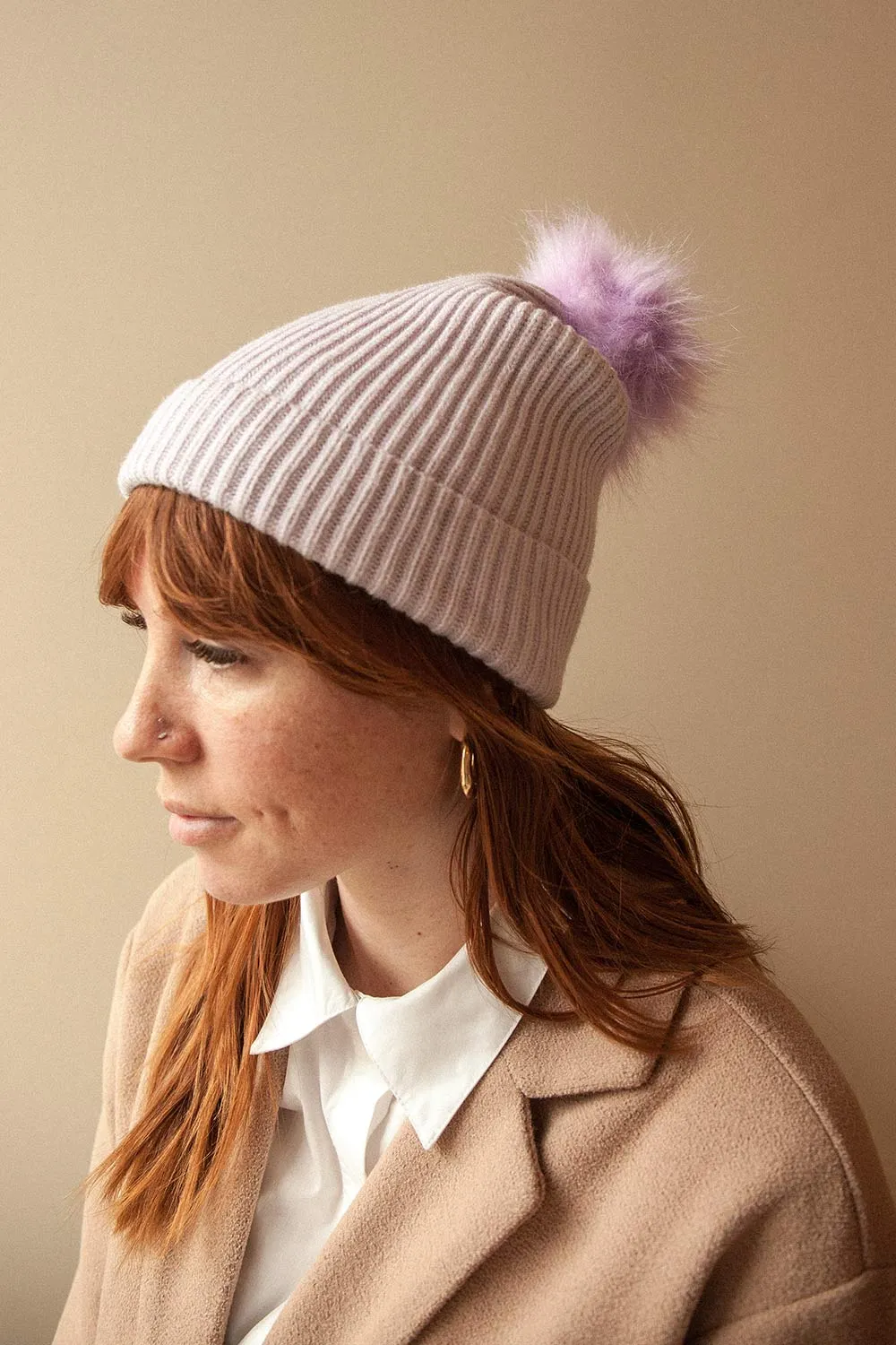 Detourne Mustard | Knit Tuque w/ Pompom