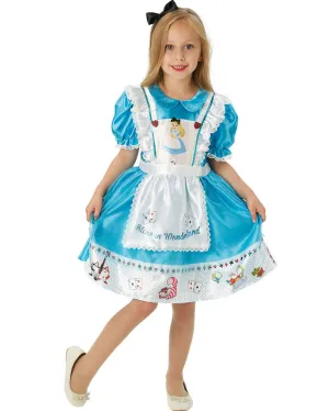 Disney Alice In Wonderland Deluxe Girls Costume