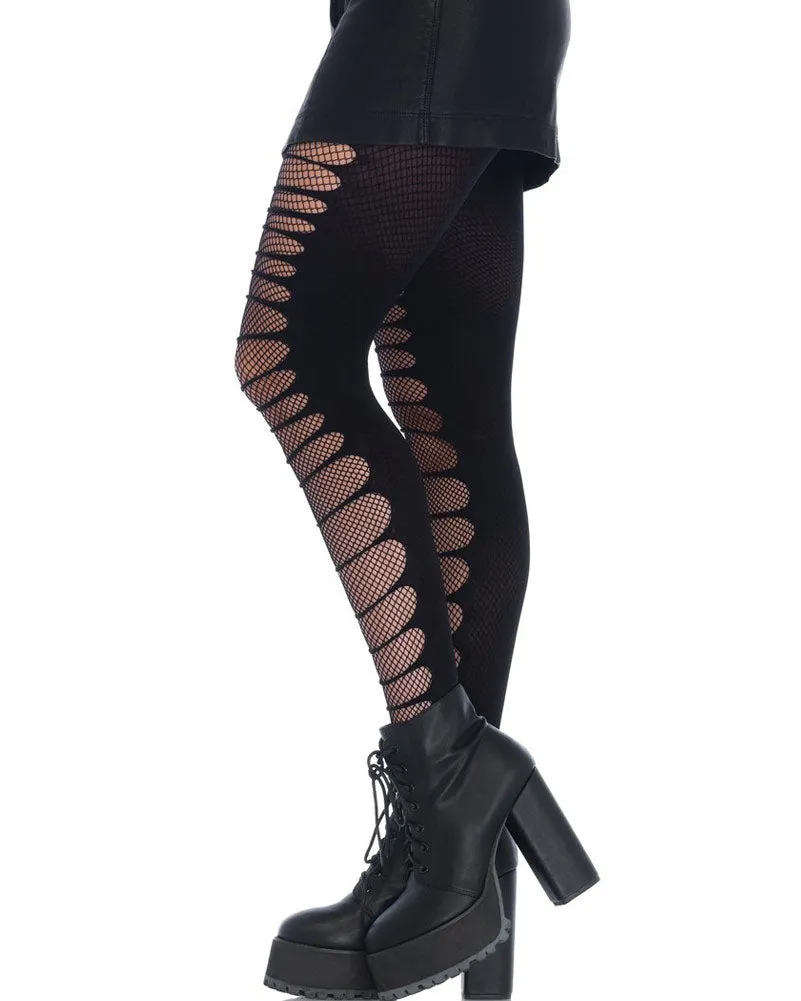 Double Layer Shredded Tights