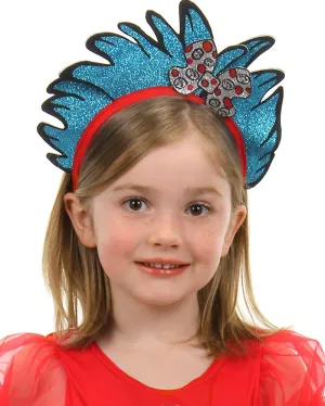 Dr Seuss Cat in the Hat Thing 1 and Thing 2 Glitter Deluxe Headband