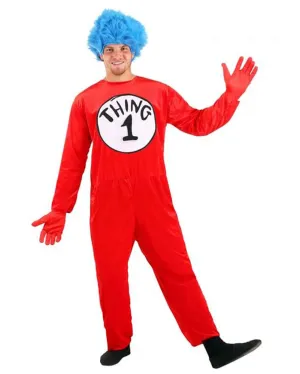 Dr Seuss Thing 1 and 2 Adult Costume