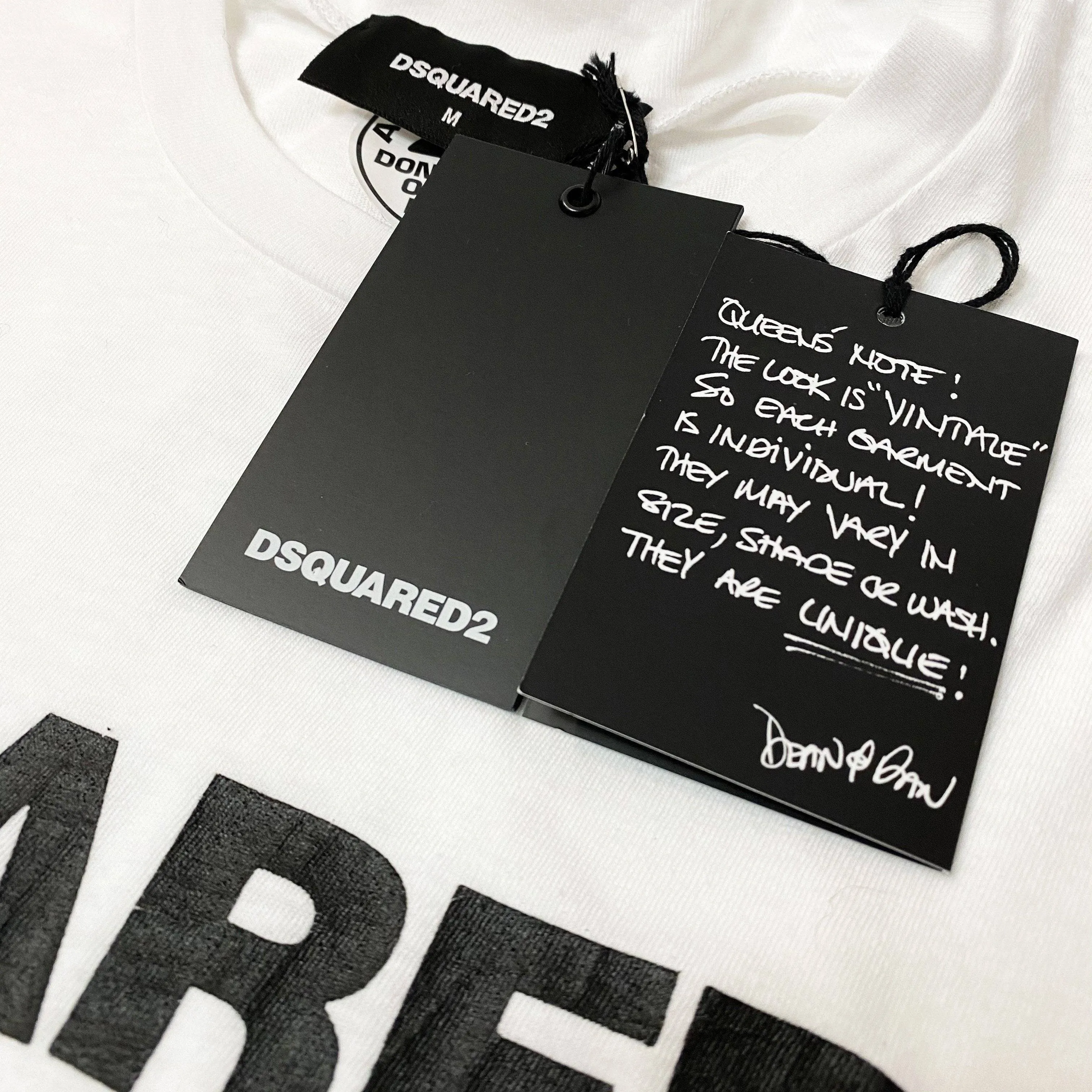 DSQUARED2 White 'Born In Canada' Tee