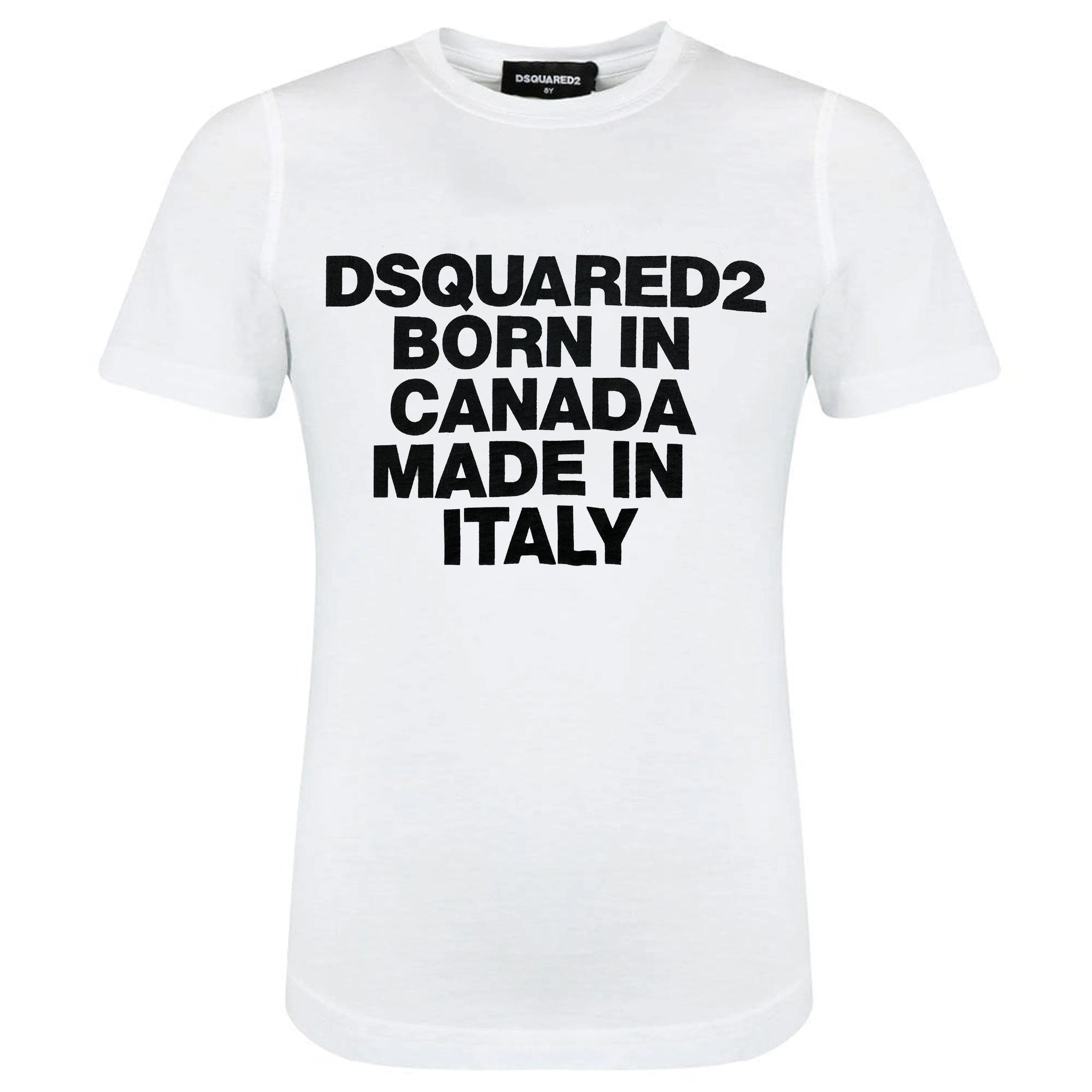 DSQUARED2 White 'Born In Canada' Tee