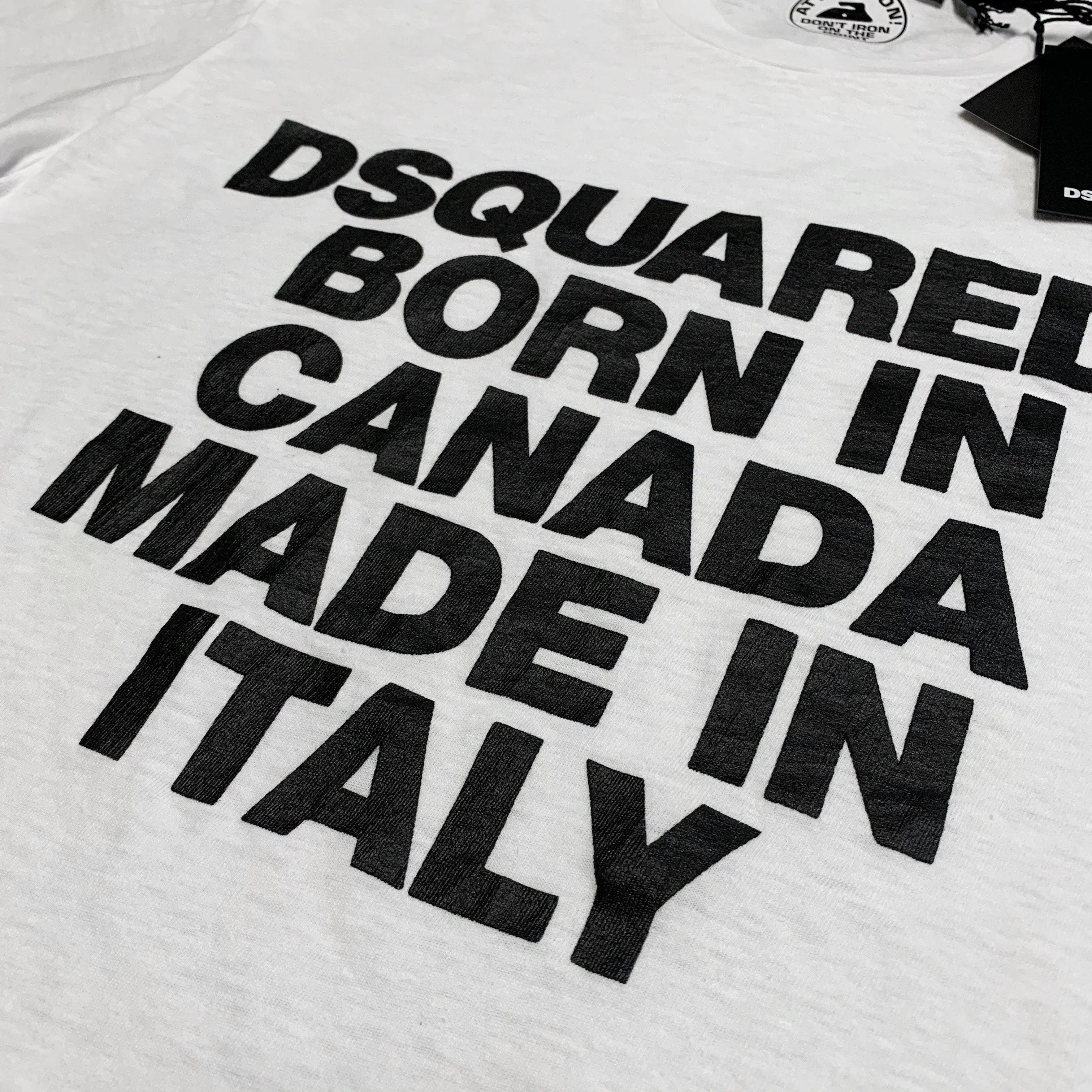 DSQUARED2 White 'Born In Canada' Tee