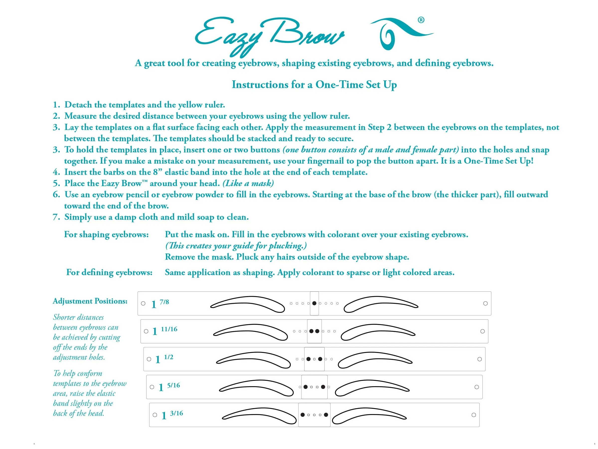 Eazy Eye Brow Stencil Kit