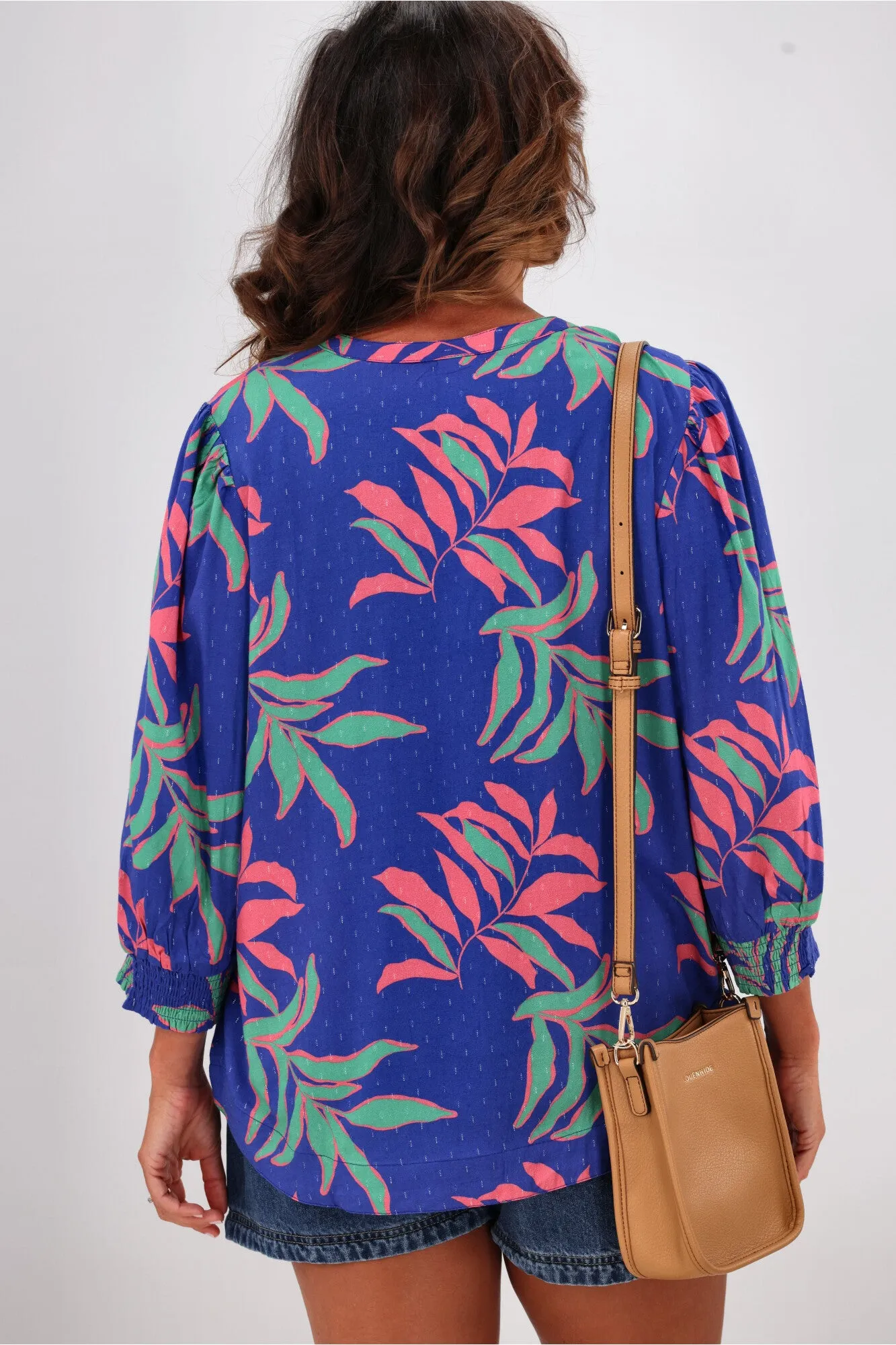Elm Leilani Blouse Lani Tropical Print