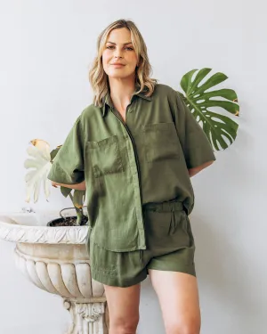 Elm Mila Utility Shirt Clover