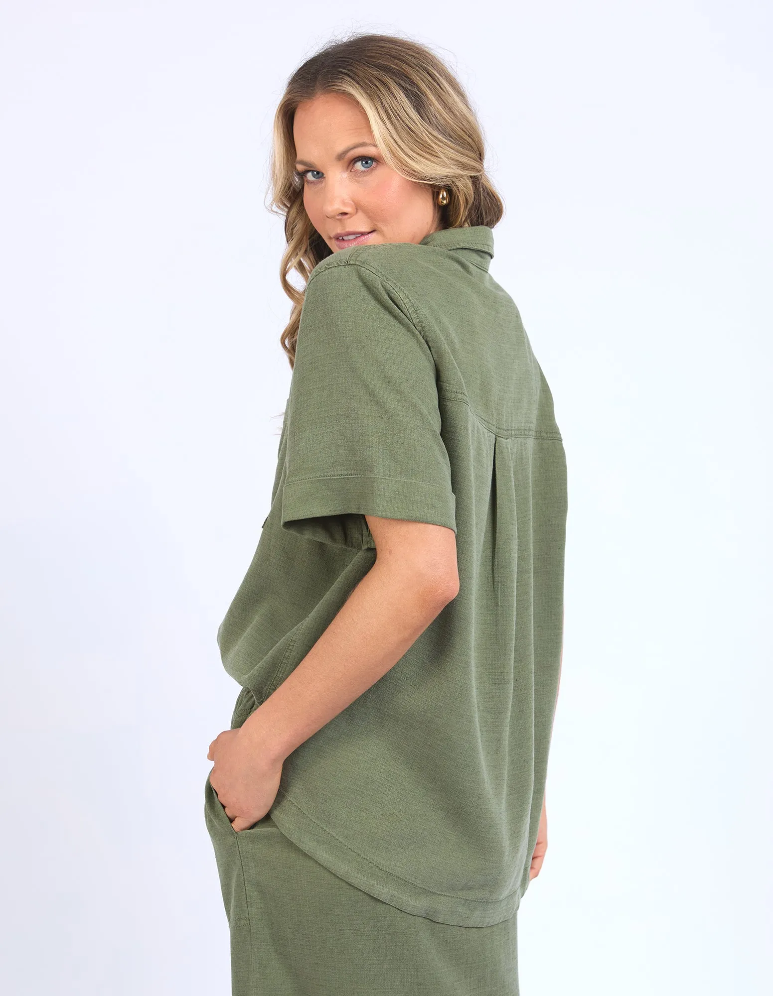 Elm Mila Utility Shirt Clover