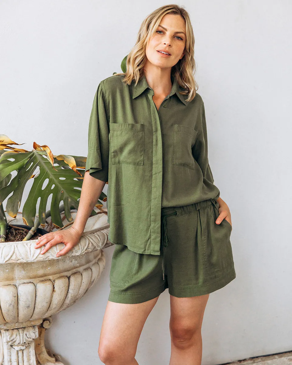 Elm Mila Utility Shirt Clover