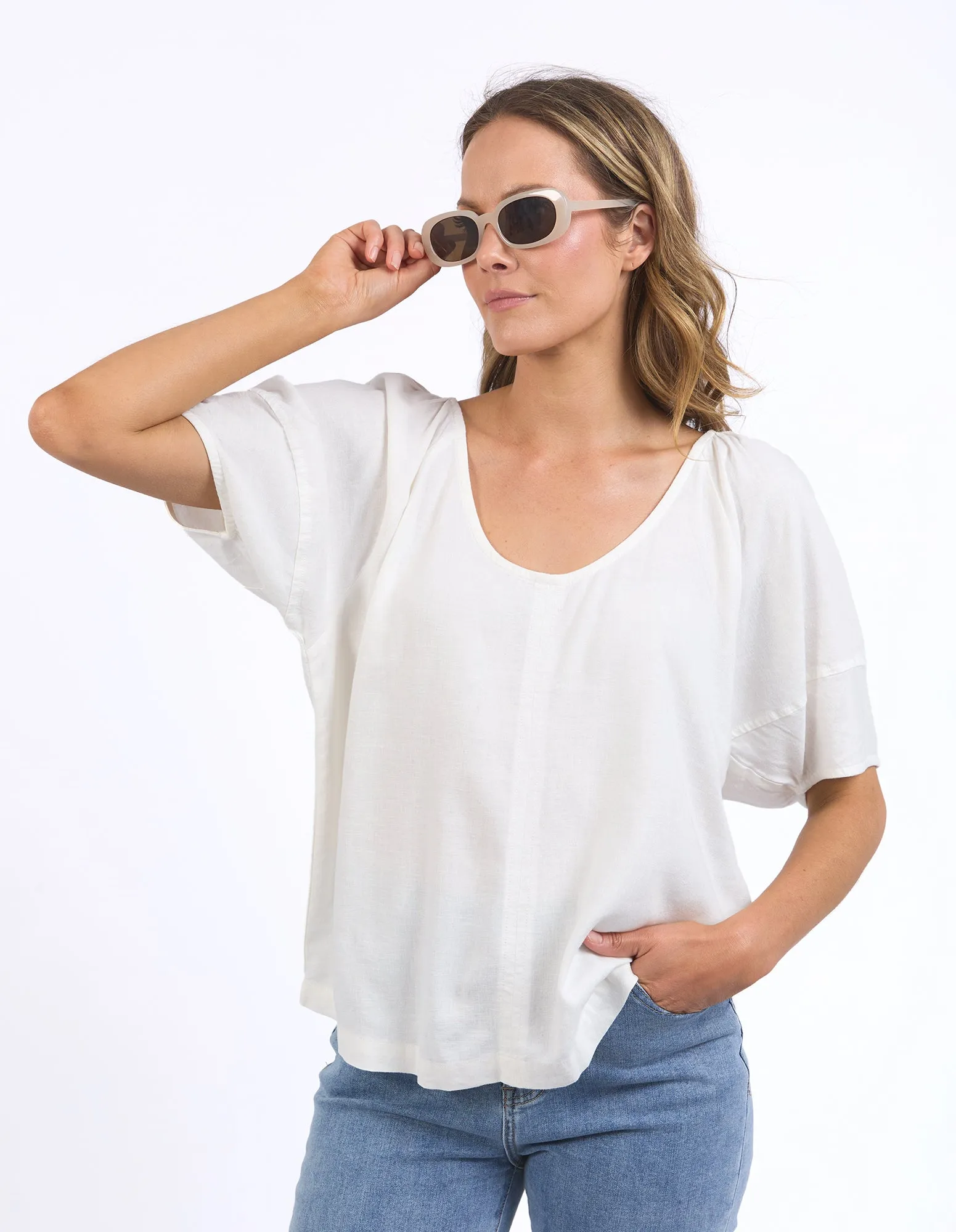 Elm The Grove Top White