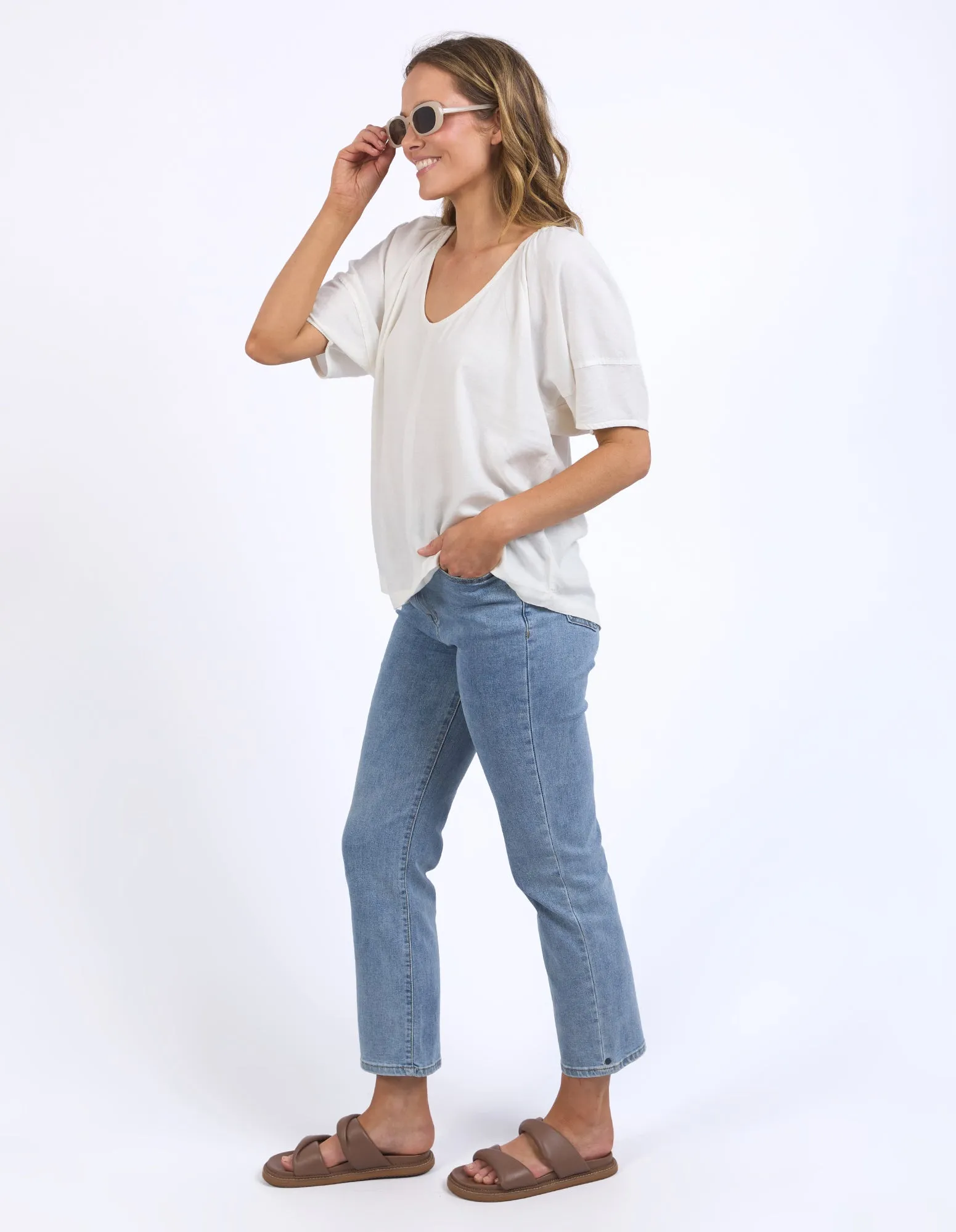 Elm The Grove Top White