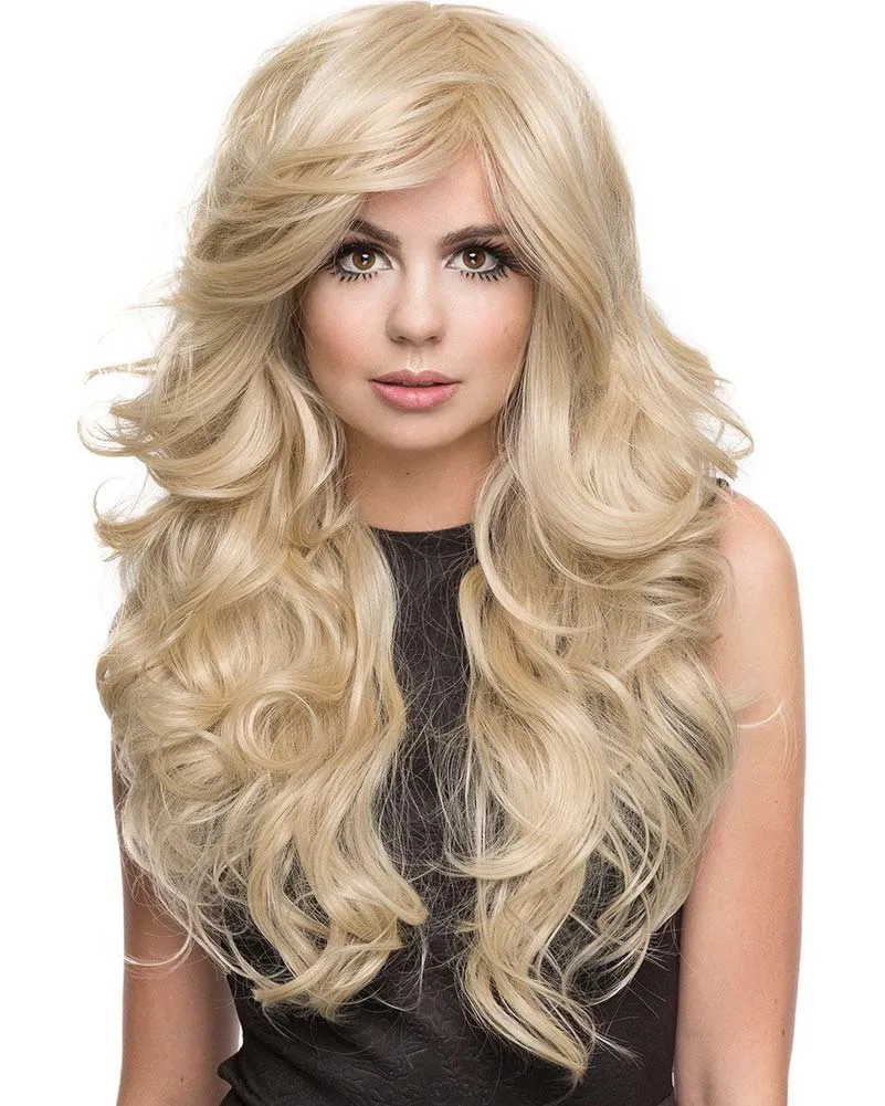 Farrah Blond Bombshell Premium Long Blonde Wig