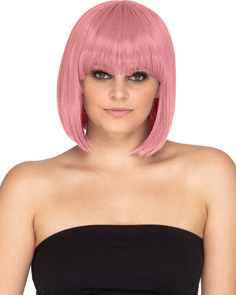 Fashion Deluxe Ashes of Roses Pink Bob Wig