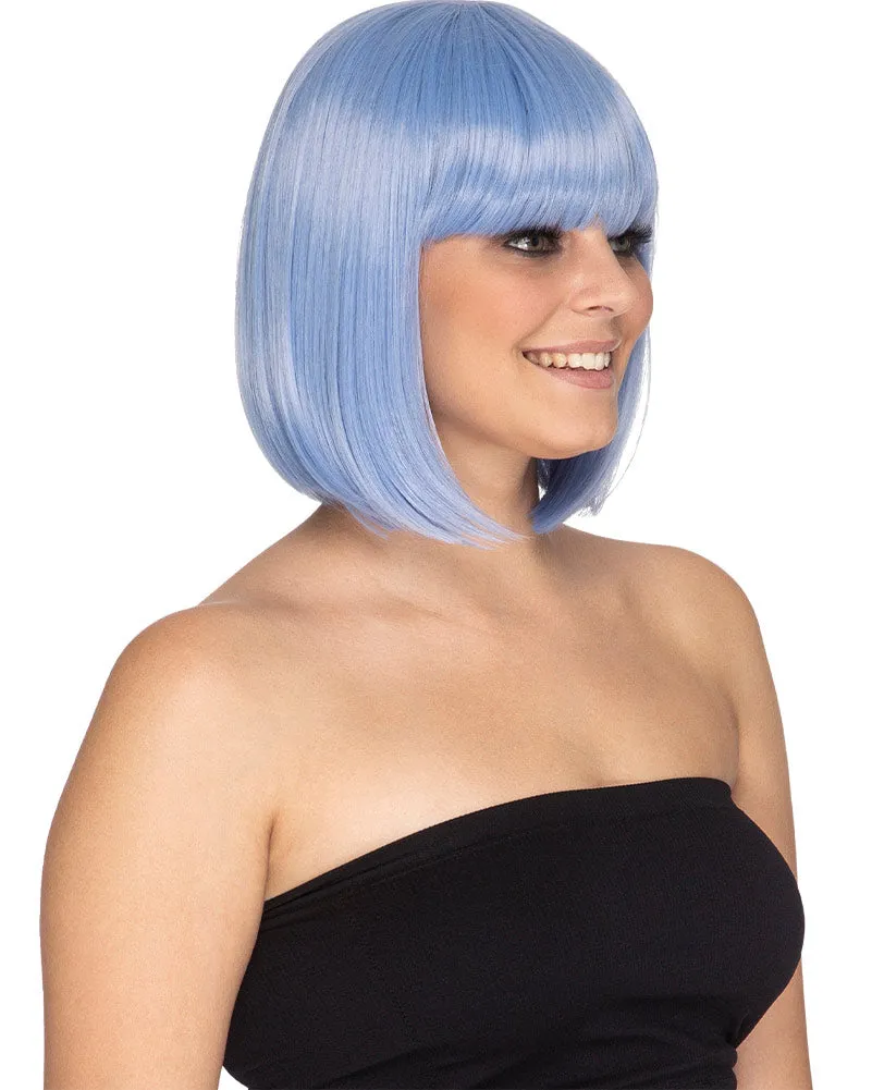 Fashion Deluxe Bubblegum Blue Bob Wig