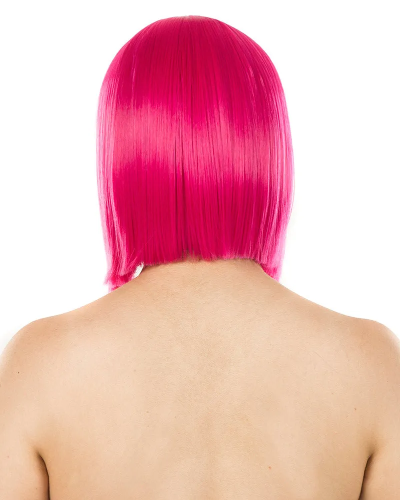 Fashion Deluxe Fuschia Pink Bob Wig