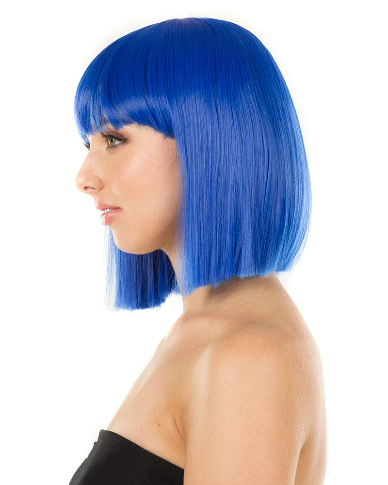 Fashion Deluxe Peacock Blue Bob Wig