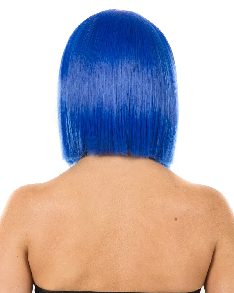 Fashion Deluxe Peacock Blue Bob Wig