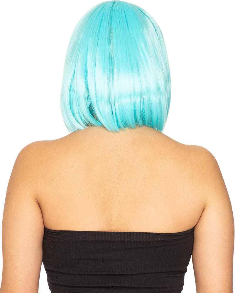 Fashion Deluxe Soft Teal Bob Wig