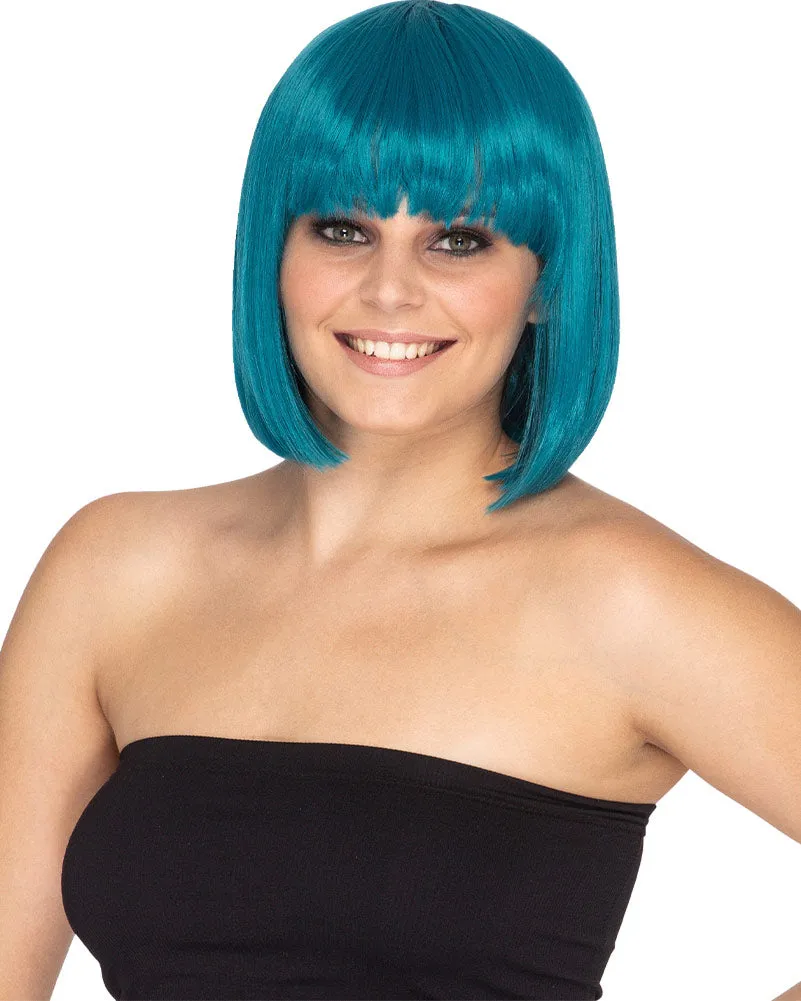 Fashion Deluxe Teal Bob Wig