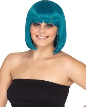 Fashion Deluxe Teal Bob Wig