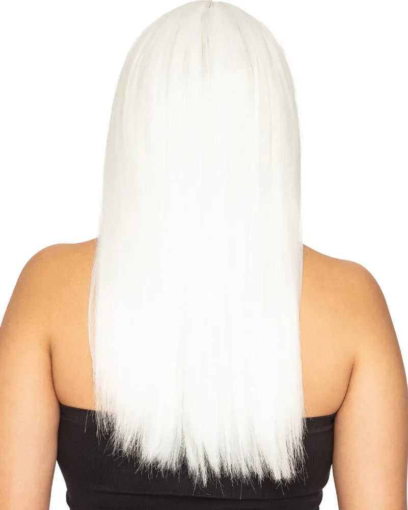 Fashion Deluxe White Long Wig