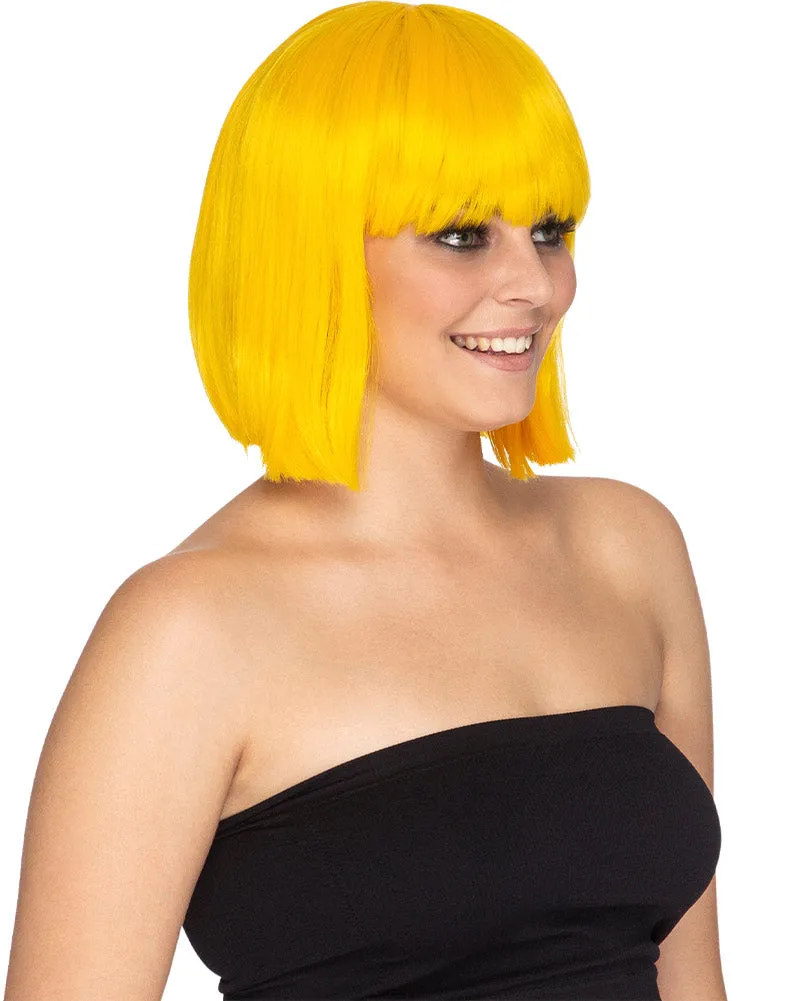 Fashion Deluxe Yellow Bob Wig