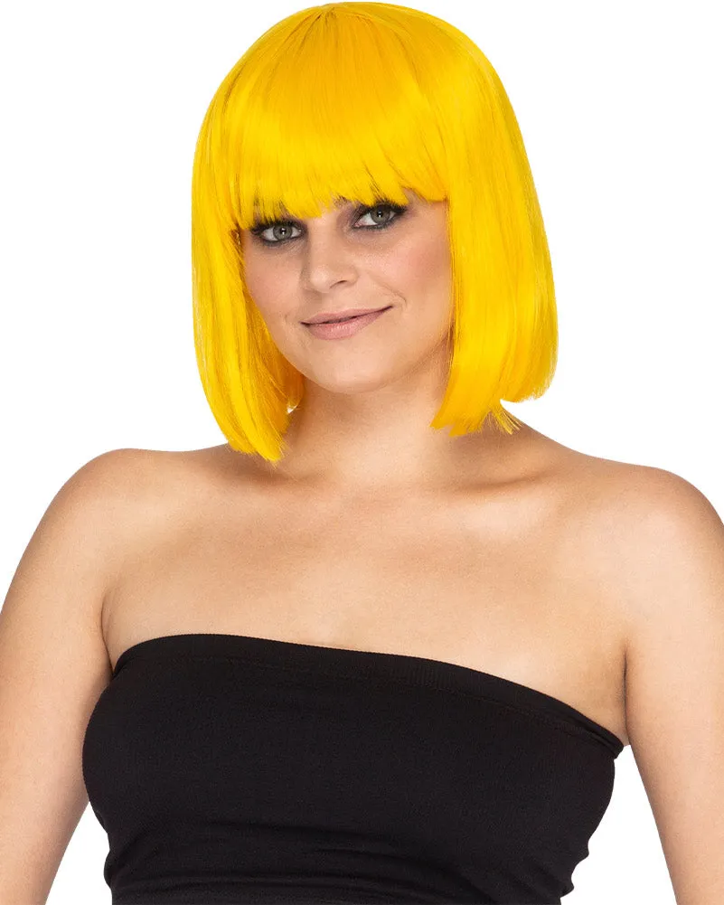 Fashion Deluxe Yellow Bob Wig