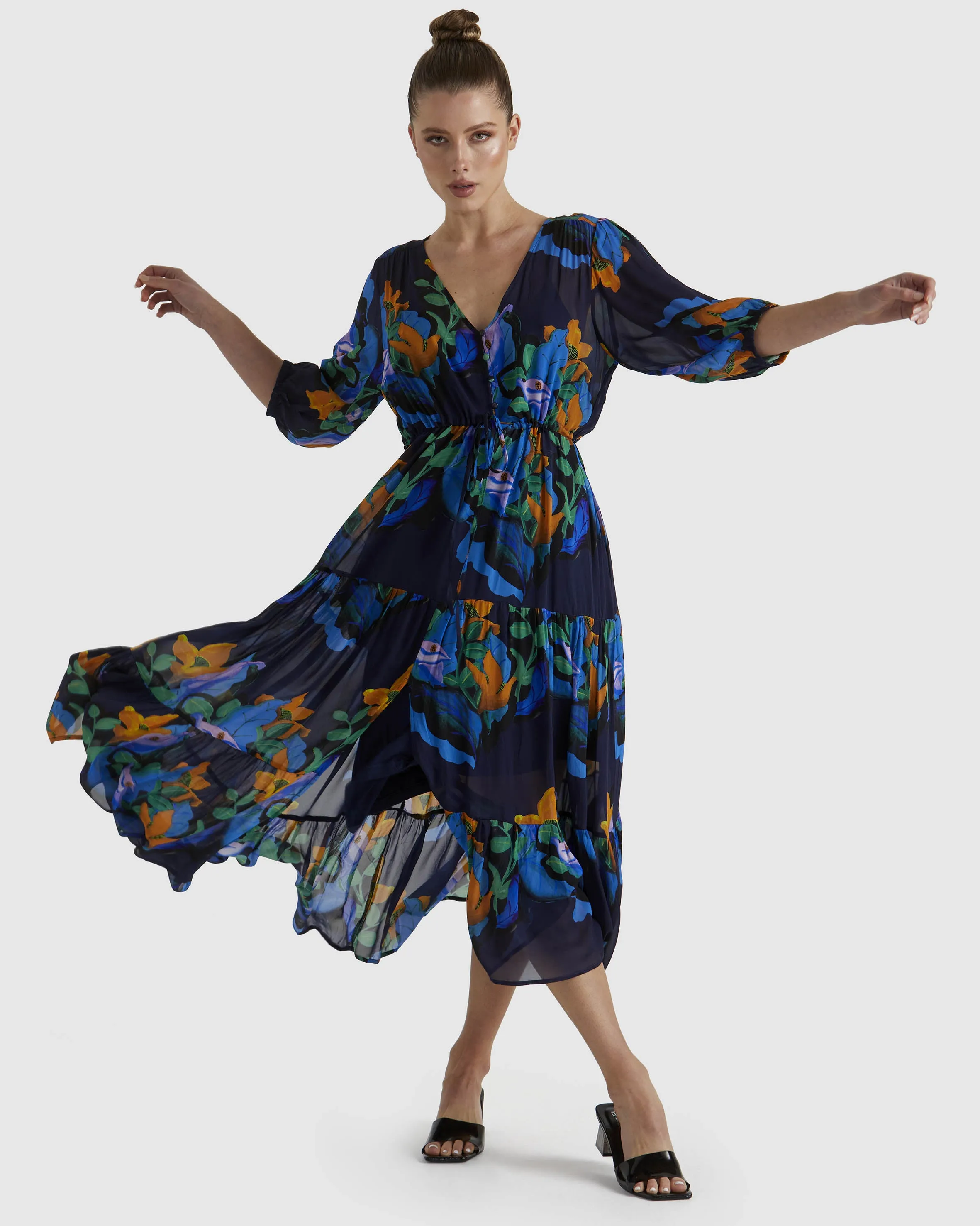 Fate Twilight Dress Navy Floral