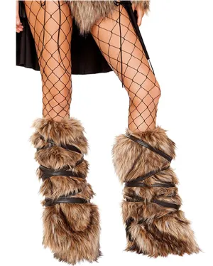 Faux Fur Leg Warmers