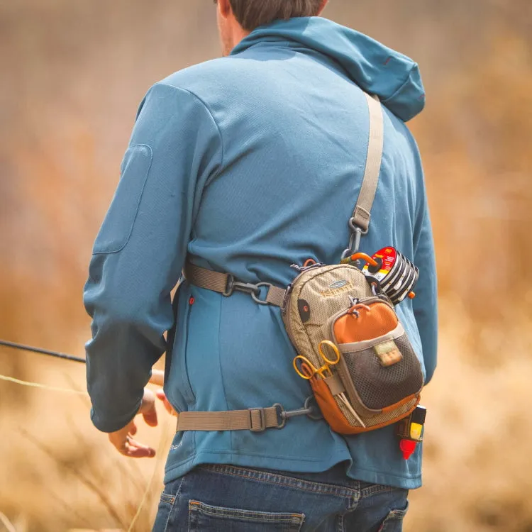Fishpond San Juan Vertical Chest Pack - Sand/Saddle Brown